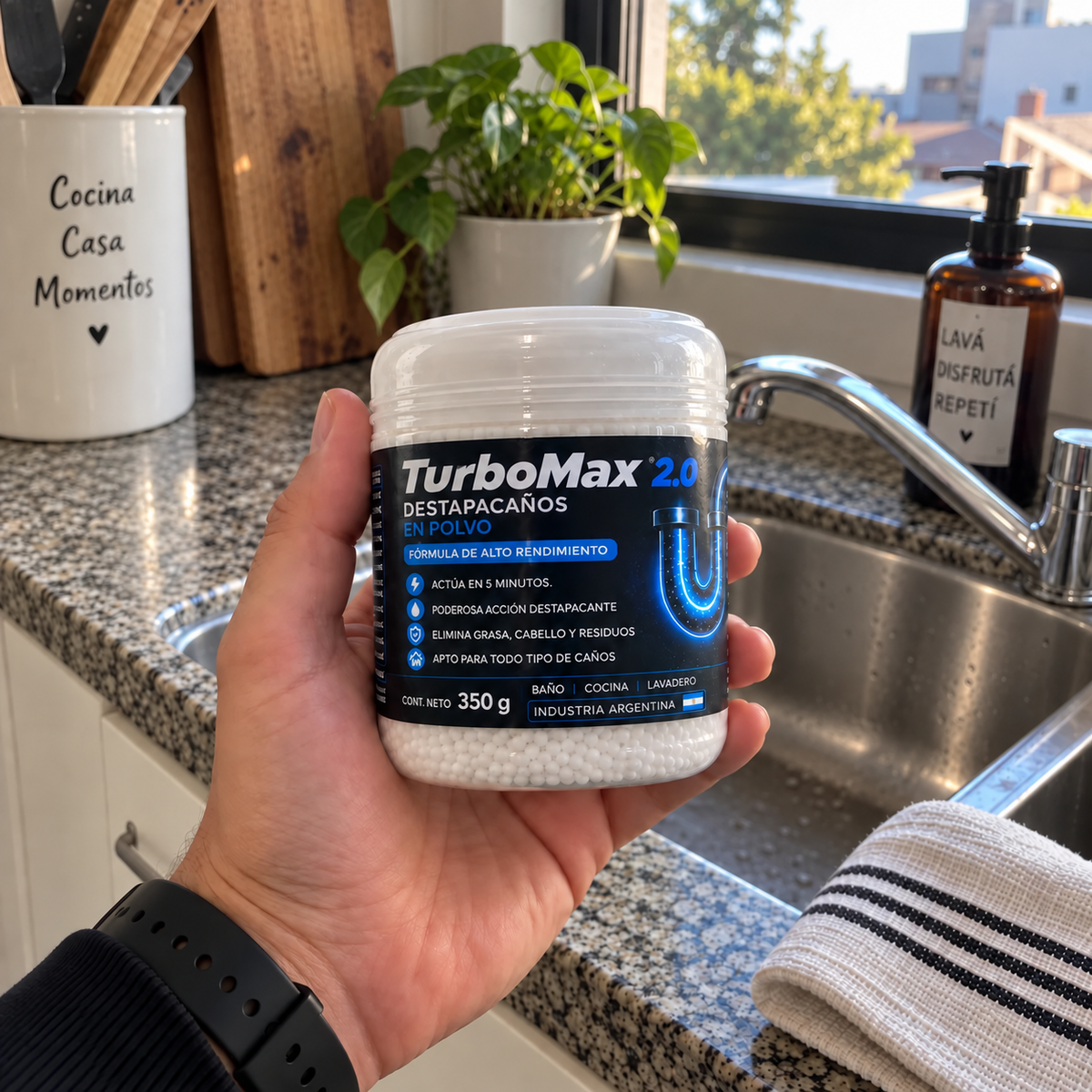 TurboMax Destapacañerías 350 g