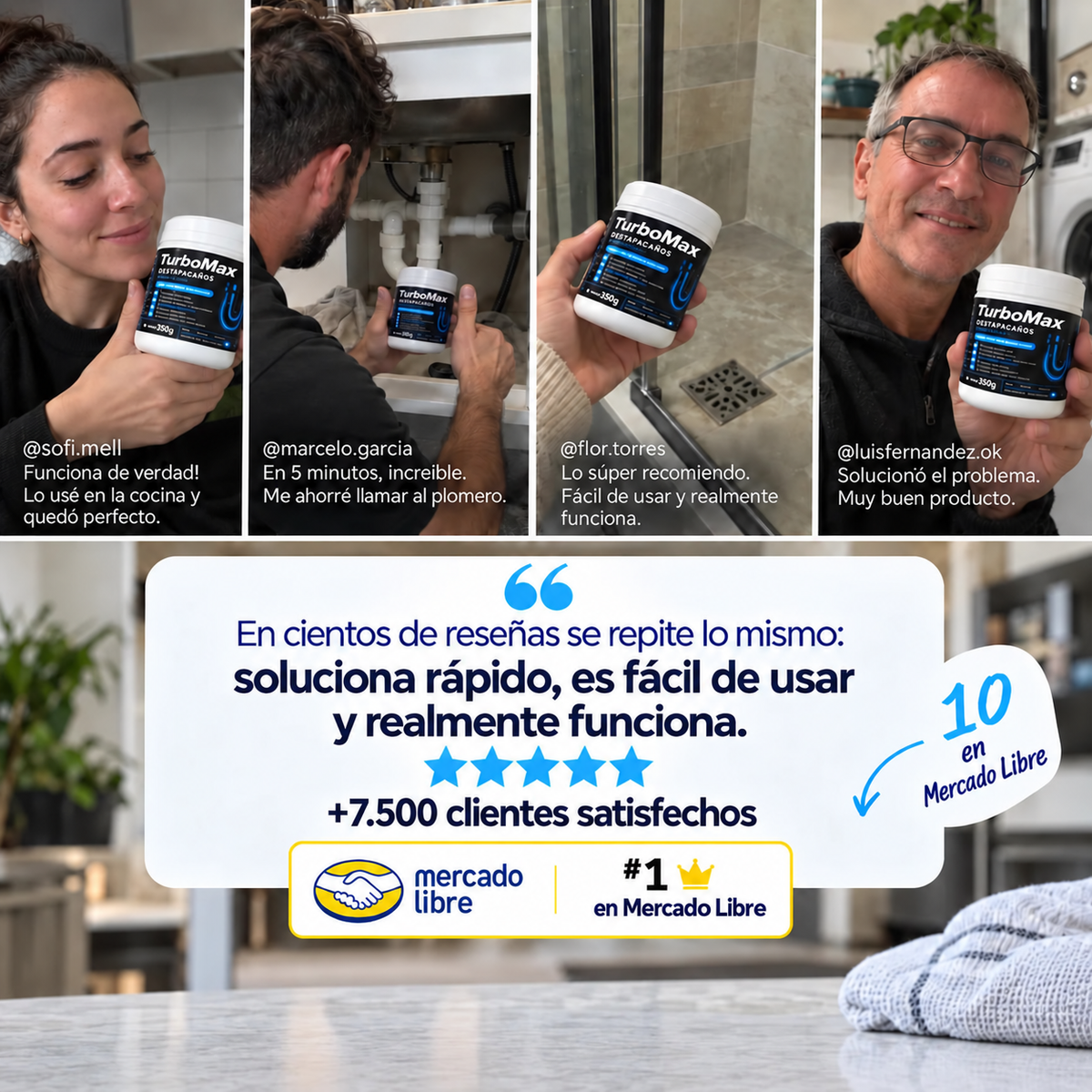 TurboMax Destapacañerías 350 g